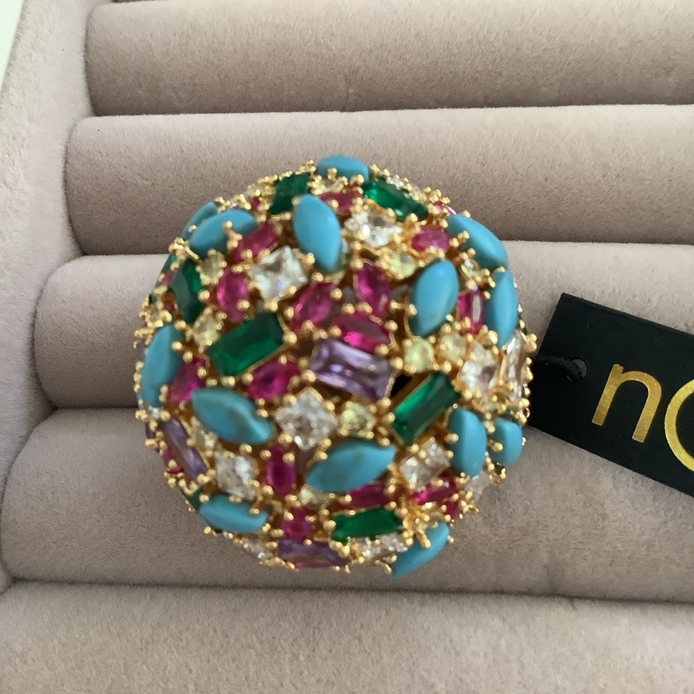 NWT Noir Jewlery Statement Ring Size 8
